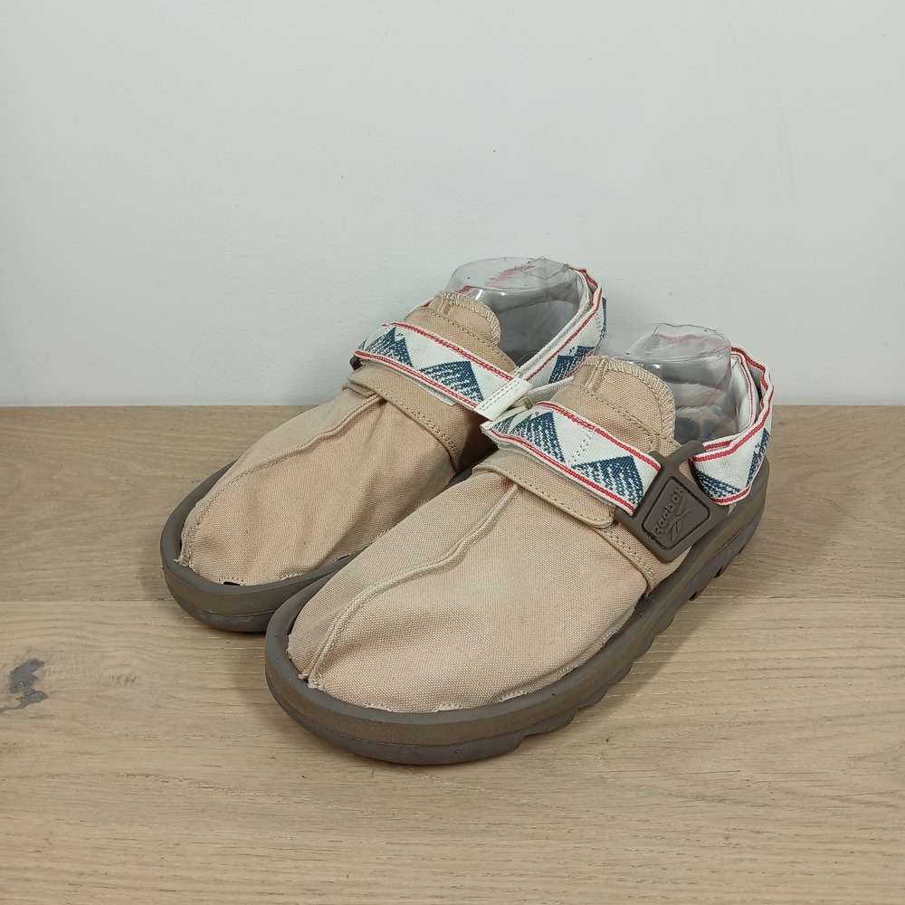 Reebok Beatnik Sandals Mens 9 Beige Textile Earth Outdoor Gorpcore Slingback